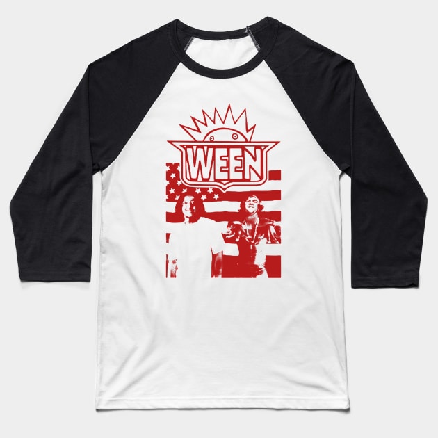 Ween Baseball T-Shirt by UGLY BLACK SHEEP